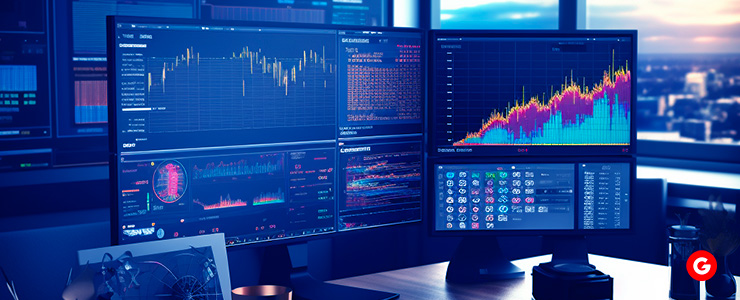Keep a watchful eye on Forex pairs displayed on your computer monitor, ensuring informed and timely trading decisions