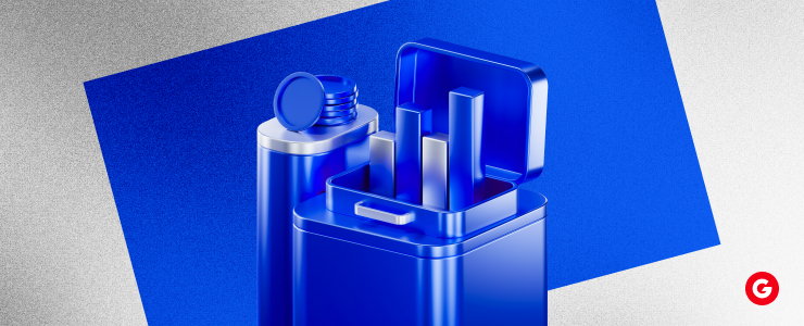 A blue lighter placed inside another blue lighter, both displayed against a neutral background.
