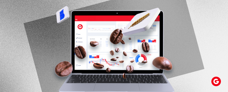 A laptop with coffee beans spilling out of it, creating a whimsical blend of technology and coffee culture.
